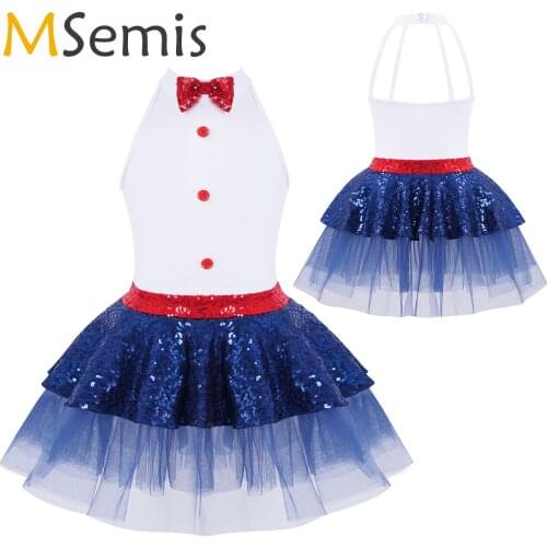 Girls Ballet Tutu Dress Sleeveless Sequins Button Front Hollow Back Dance Gymnastics Leotard Mesh Modern Jazz Dance Costume Kids