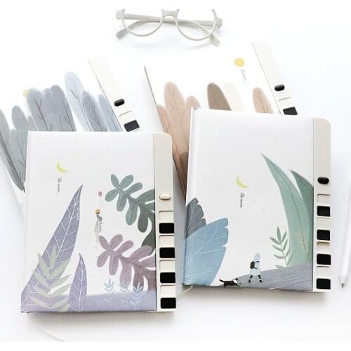 1pcs 2505 Locked Journal Book Network Chaos Student Gift Notepad Small Clean Book Password Book