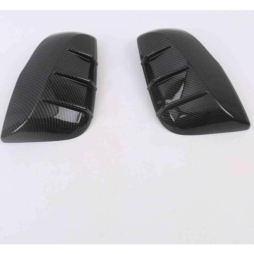 For Toyota RAV4 RAV 4 2019 2020 Carbon Fibre Side Door Mirror Cover Trim Rear View Cap Overlay Molding Garnish