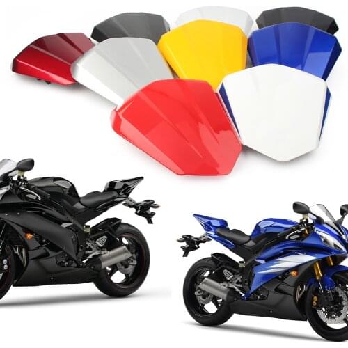 Motorcycle Seat Cover Rear Pillion Passenger Cowl Back Cover For Yamaha YZF R6 2006 2007 06 07