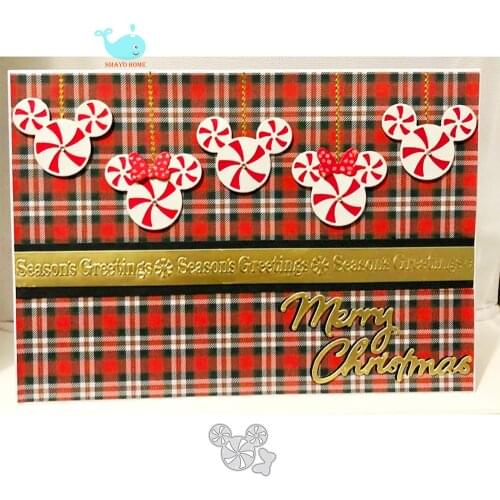 Mouse Head Dies Cuts Metal Embossing Punch Knife Stencils for Scrapbooking Photo Album Decorative DIY Paper Cards Making New