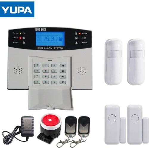 GSM Wired Wireless 433MHz Home Security Alarm System for Ios Android APP Control Autodial Siren Door Sensor PIR Sensor Alarm Kit