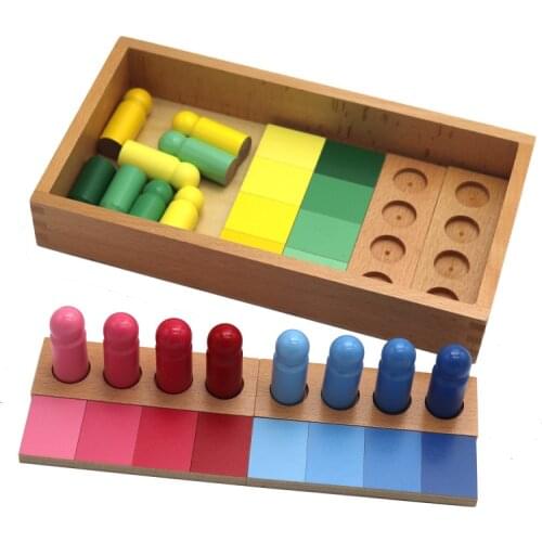 Montessori Sensory Teaching Aid Color Matching Game Kindergarten Color Wooden Educational Early Education Enlightenment Toy