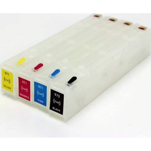 Refillable Ink Cartridge HP970 971 for Hp Pro X451dn X451dw X551dw X476dn X476dw X576dw printer ink cartridge Fast Shipping