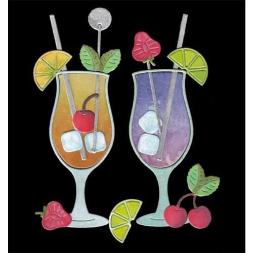 Summer Cool Ice Drinks Metal Cutting Dies For DIY Scrapbooking Embossing Paper Cards Making Decorative Crafts Supplies New 2019