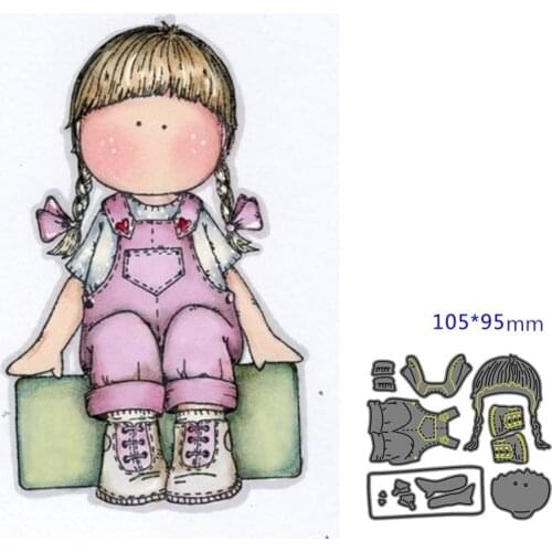 Metal Cutting Die girl DIY Scrapbooking Paper Cards Decorative Craft Embossing cut