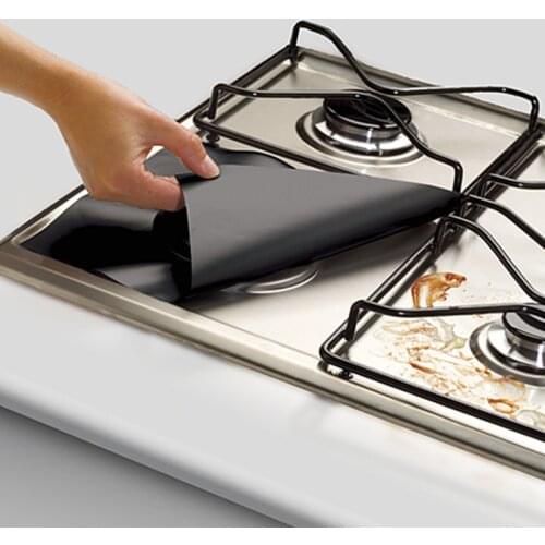 Kitchen Gas Stove Protectors Cover Reusable Burner Liner Oil-proof Cooker Protector Heat-resistant Stove Mat Cookware Gadgets