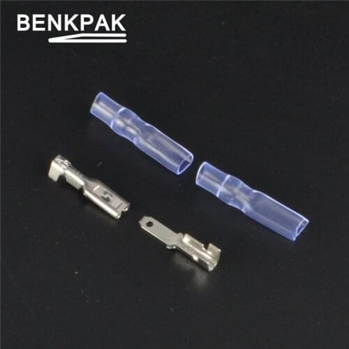 25set 2.8mm Crimp Terminal Female Spade Connector +Male Spade Connector+ Case