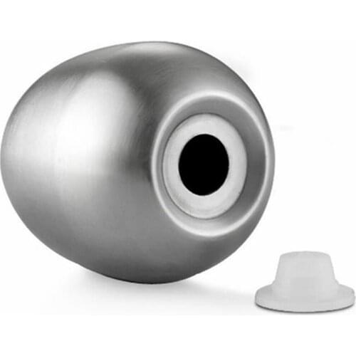 Wholesale Stainless Steel Spice Jar Tins Seasoning Container Tool Egg Shaped Condiment Bottle Kitchen Supply with Dustproof Plug