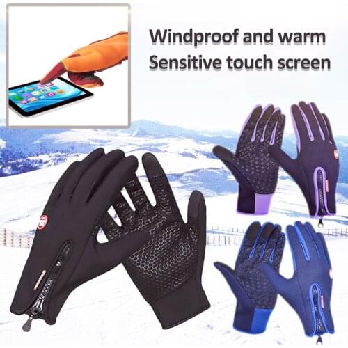 Unisex Touchscreen Winter Thermal Warm Cycling Bicycle Bike Ski Outdoor Camping Hiking Motorcycle Gloves Sports Full Finger Glov