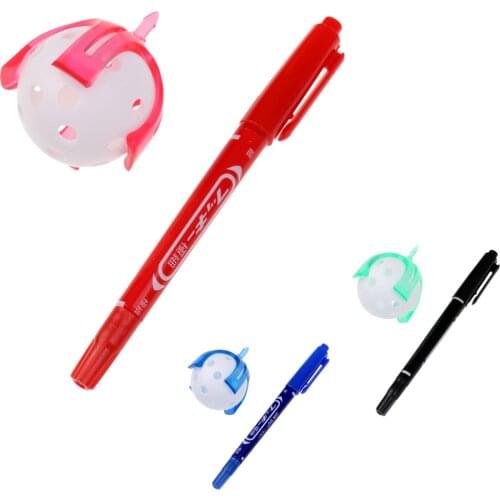 Portable Golf Ball Liner Template Drawing Alignment Tool with Pen and Ball Putting Aids
