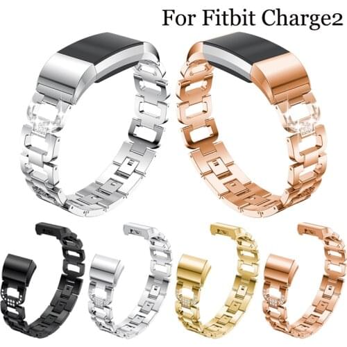 For Fitbit Charge 2 frontier/classic stainless steel watch band for Fitbit Charge 2 fashion smart watch strap accessories