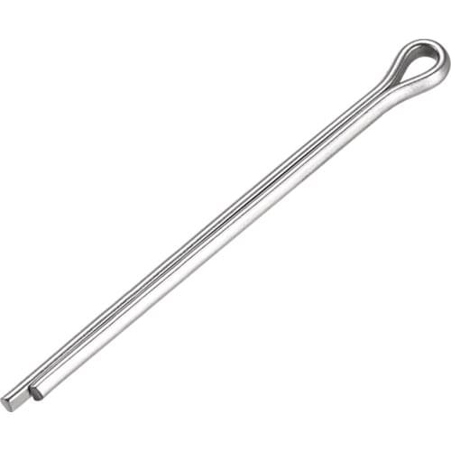 Uxcell 15Pcs Split Cotter Pin 4mm x 60mm 304 Stainless Steel 2-Prongs Silver Tone