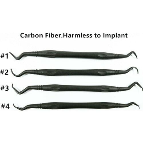 4Types Dental Carbon Fibre Scaling Scaler Periodental Cleaner No Harm To Implants 134