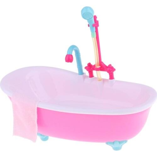 Light Bathtub Furniture Playset for 9-11 "Reborn Doll MellChan Doll