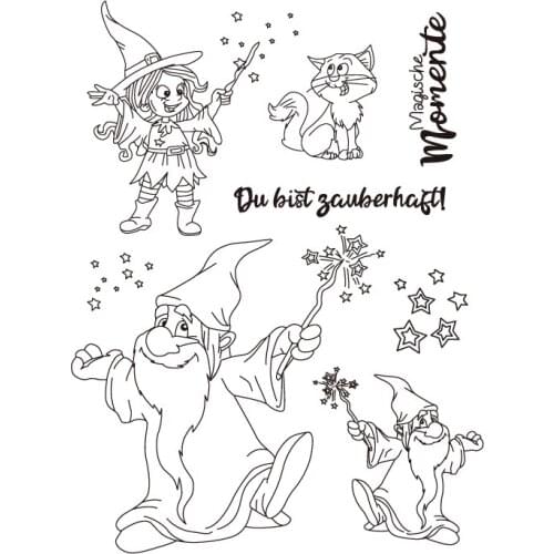 Magic Transparent Clear Stamps for DIY Scrapbooking/Card Making/Kids Christmas Fun Decoration Supplies