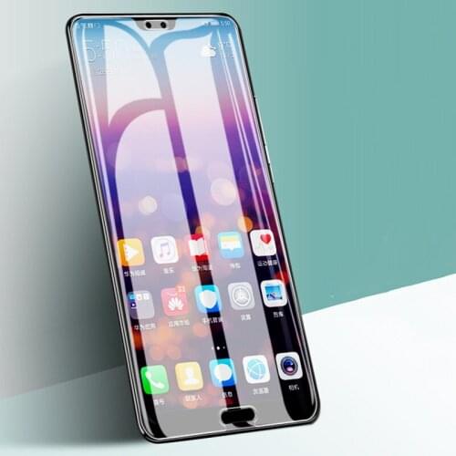 SMILYOU Full Cover Tempered Glass For Huawei P20 Lite Curved Edge 5D Screen Protector For Huawei P20 Pro Protection Glass Film