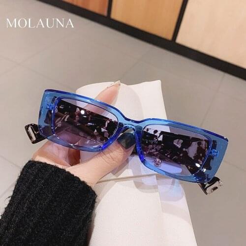 2021 Fashion Square Sunglasses Women Brand Designer Vintage Luxury Female Sun Glasses Shades UV400 Men Retro Trending Eyewear
