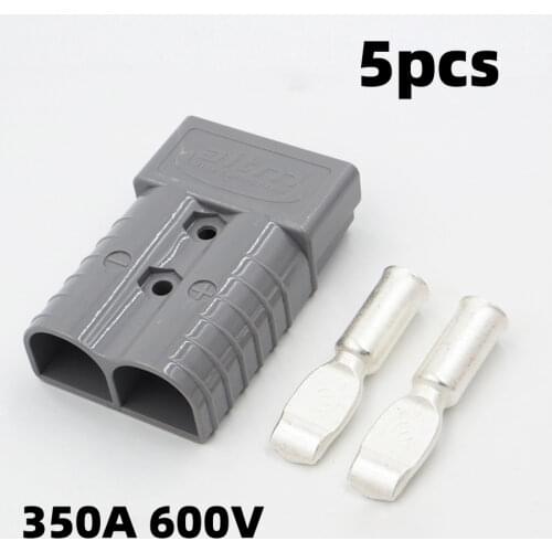 350A 600V SH350 Gray color SH350 Plug Connector Double Pole with copper Contact handle Anti Dust Cover solar quickly connect