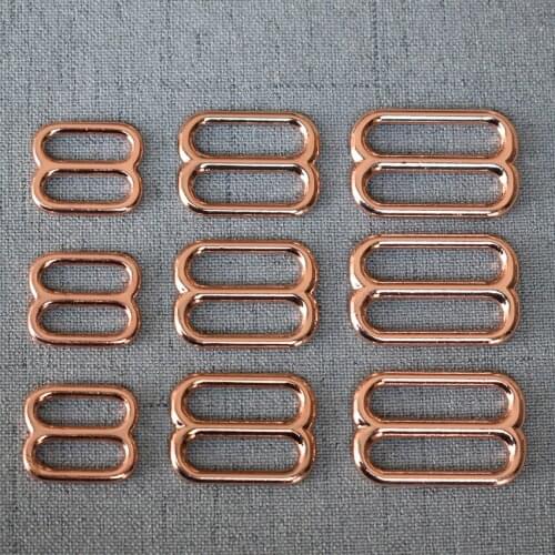 50 Pcs/Pack 15mm 20mm 25mm Metal Belt Buckle Adjuster Slider For Bag Handbag Pet Dog Collar Sewing Garment Luggage Accessory