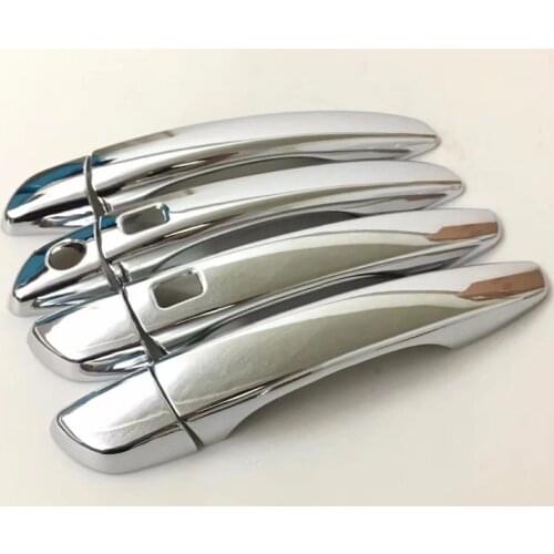8pcs Only left steering Wheel ! ABS Chrome Car Door Handle Cover Trim for Peugeot 3008 GT 3008GT 2016 2017 / 5008 GT 2017 2018