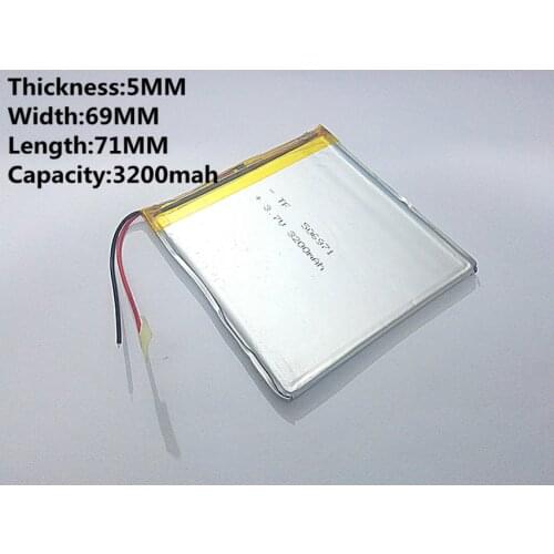 3.7V,3200mAH (polymer lithium ion battery) Li-ion battery for tablet pc 7 inch 8 inch 9inch 506971 Free Shipping
