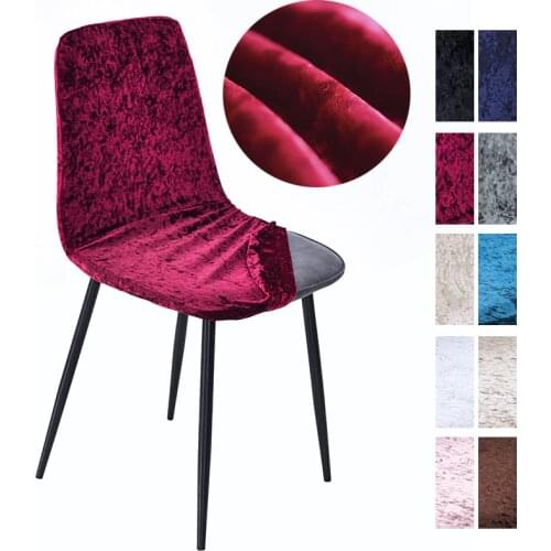 Stretch Armless Chair Covers for Home Restaurant Hotel Navy Blue Pink Grey Wine Red Spandex Chair Covers Dining Chair Decor