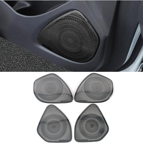 For Chevrolet Malibu 2016-2021 Car Door Audio Speaker Cover Loudspeaker Pad Trim Frame Sticker Stainless Interior Accessories