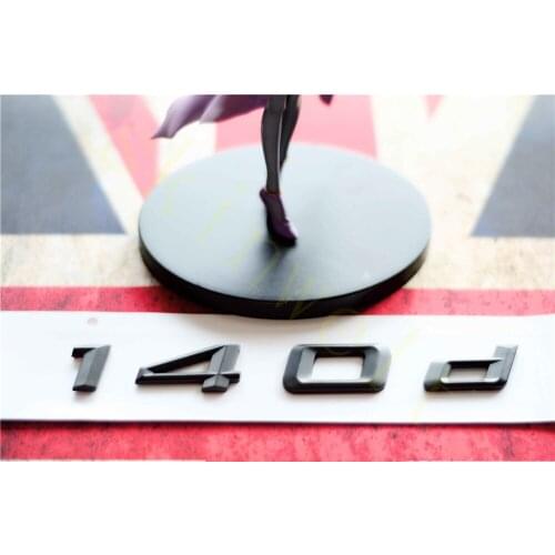 Emblem Badge Decal Trunk Rear ABS for BMW 1 Series 130d 135d 140d Matt Black Chrome Stylish Car Exterior Decoration Stickers