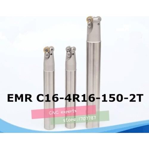 EMR C16-4R16-150-2T R4 indexable End Mill,Milling tool,R4 Toroidal Cutter For Milling Machine,2F Dia 16mm,For RPMT0802MO Inserts