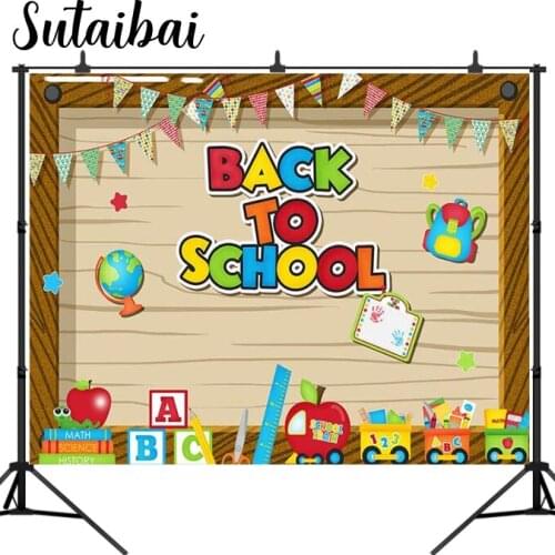 Class of 2021 Back To School Party Backdrop First Day of School Celebrate Bunting Learning Tools Photography Background