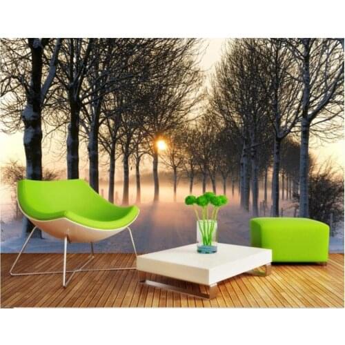 Custom photo 3d wall paper for living room Dreamy Sunshine Grove 3D Landscape home decor 3d wall murals wallpaper for walls 3 d