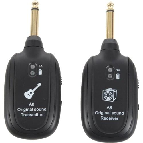 Wireless guitar transmitter UHF Guitar Wireless System Transmitter Receiver Built-in Rechargeable guitar accessories