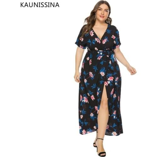 KAUNISSINA Summer Dresses With Print
