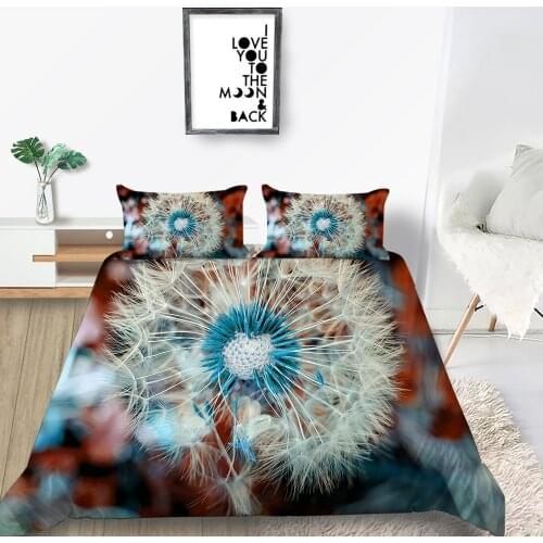 Dandelion Bedding Set Single Fashionable Beautiful High End Duvet Cover 3D King Queen Twin Full Double Comfortable Bed Set