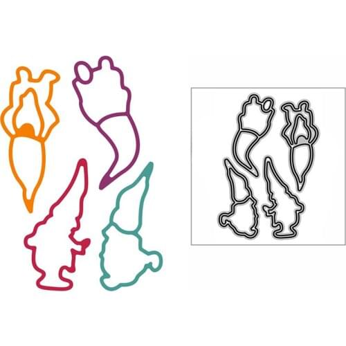 New Cute Dwarf Gnome Craft Embossing Mold 2021 Metal Cutting Dies for DIY Decorative Scrapbooking Album Card Making No Stamps