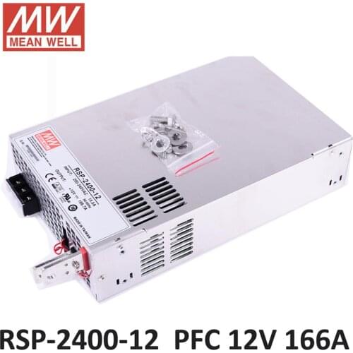 Original MEAN WELL RSP-2400W 24V 12V 48V big power supply PFC in Parallel led driver meanwell Power Supply 2400W 24V 100A UL CE