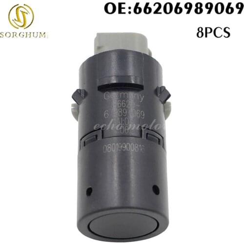 8PCS 66206989069 Parktronic PDC Parking Sensor For BMW E39 E46 E53 E60 E61 E63 E64 E65 E66 E83 X3 X5 Parking Assistance