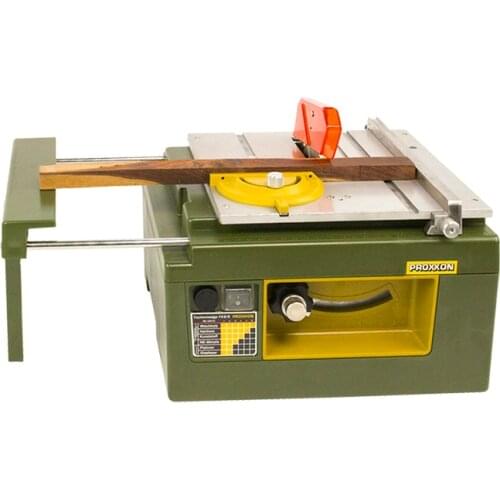 PROXXON Multi-function Circular Saw Woodworking Table Saw Small Clean Saw Household Desktop Sliding Table Saw, 200W 4000-6800rpm
