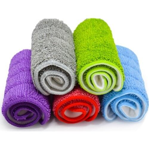 Type Flat Mop Replacement Cloth Reusable Microfiber Pad For Mop Household Dust Clean Kitchen Living Room Cleaning Tool