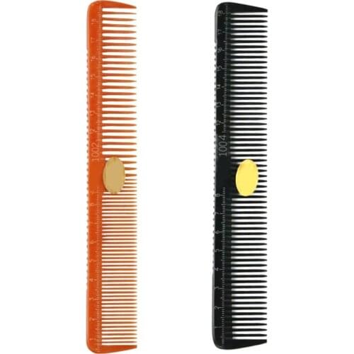 Q1QD Professional Hair Cutting Comb with Measure Scale Fine Teeth Double Sided Hairbrush Salon Styling Hairdressing Tool