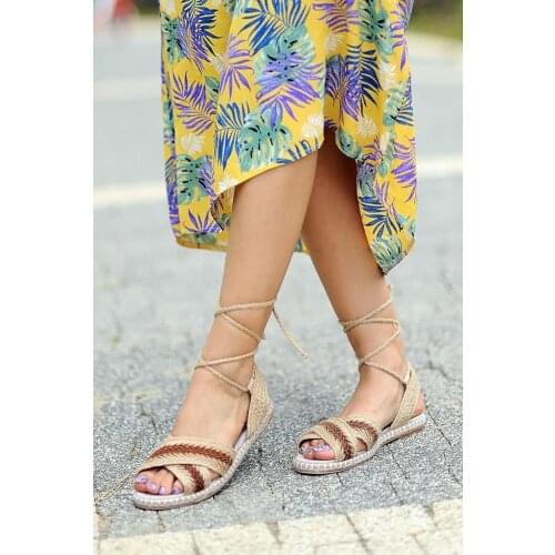 A0506-20Taba Pink Potin Women Tan Sandals A0506-20Taba