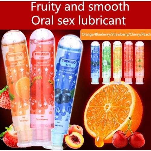 Fruit Strawberry Lube Water Based Sex Cream Capacity Viscous Oil Lubricant Anal Adult Couples Masturbation Oral Massage Gel