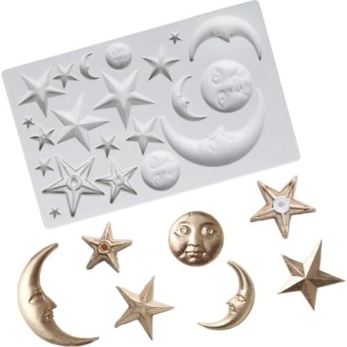 Silicone Mold Dessert Kitchen Gadgets Cake DIY Decorating Making Tools Home Decors Angel Wing Moon Stars Sun Face dropshipping