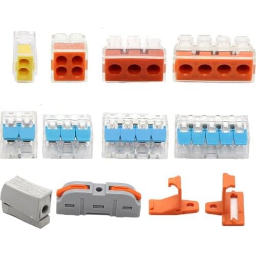 Universal Quick Cable Wire Connector Mini PCT TYPE Fast Compact Wiring Connect Terminals Block Architectural Home Connector