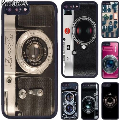 Krajews Retro Vintage Camera Cassette Music phone Case For iPhone 5 6S 7 8 Plus 11 12 Pro X XR XS Max Samsung S6 S7 S8 S9 S10