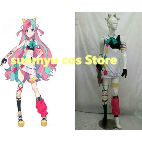 Free Shipping! YouTube VTuber Virtual Youtuber Pinky Pop Hepburn Cosplay Costume,Size customizable,Halloween Performance