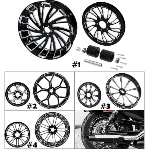 Motorcycle 18'' x 5.5'' Rear Wheel Rim w/ Hub Belt Pulley Sprocket For Harley Touring 2008-2021