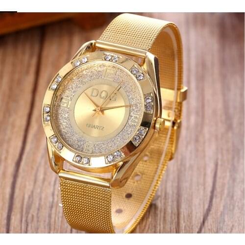 Montre femme 2020 New Hot Fashion Trend Luxury Brand DQG Watches Women Classic Rhinestone Quartz men watch Zegarek damski