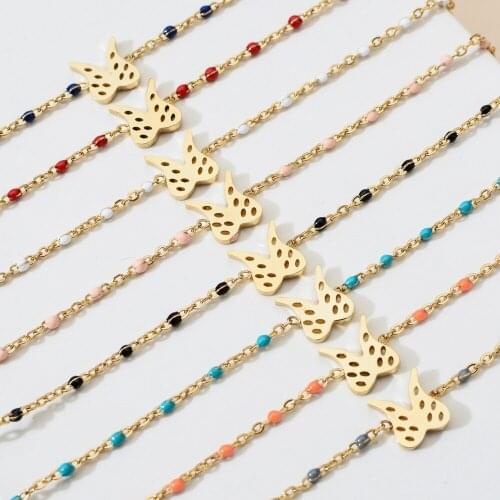 ZMZY Cute Angel Wings Link Chain Bracelets Bangles for Women Friendship BFF Jewelry Birthday Accessories Gift Pulseras